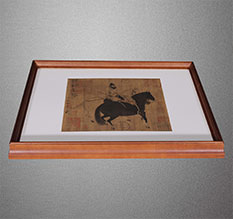 准格尔书画装裱配框服务案例